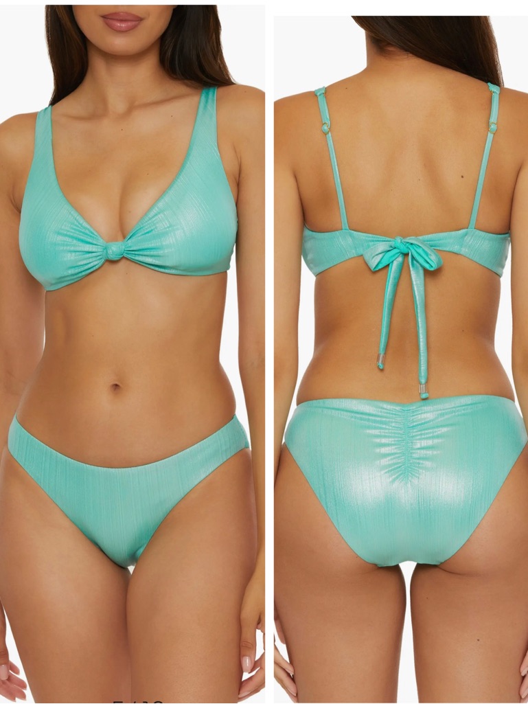 Becca Origami Knotted Bikini Top & Origami Hipster Bottom Set Size Medium